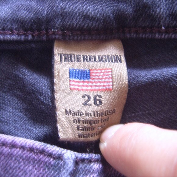 Like New Excellent Condition True Religion Women Jeans sz 26 Made in USA - Picture 4 of 4